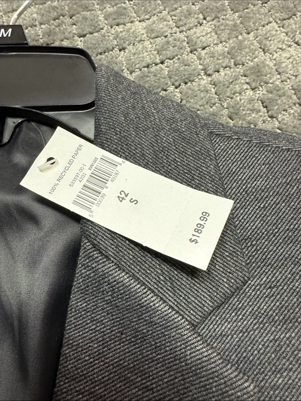 Banana Republic Men's Gray Two-Button Blazer